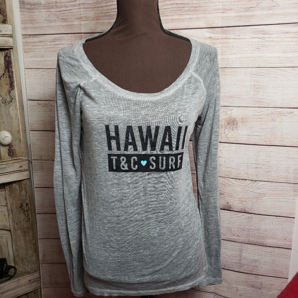 T&C  Surf Design Long sleeve Paper thin t shirt